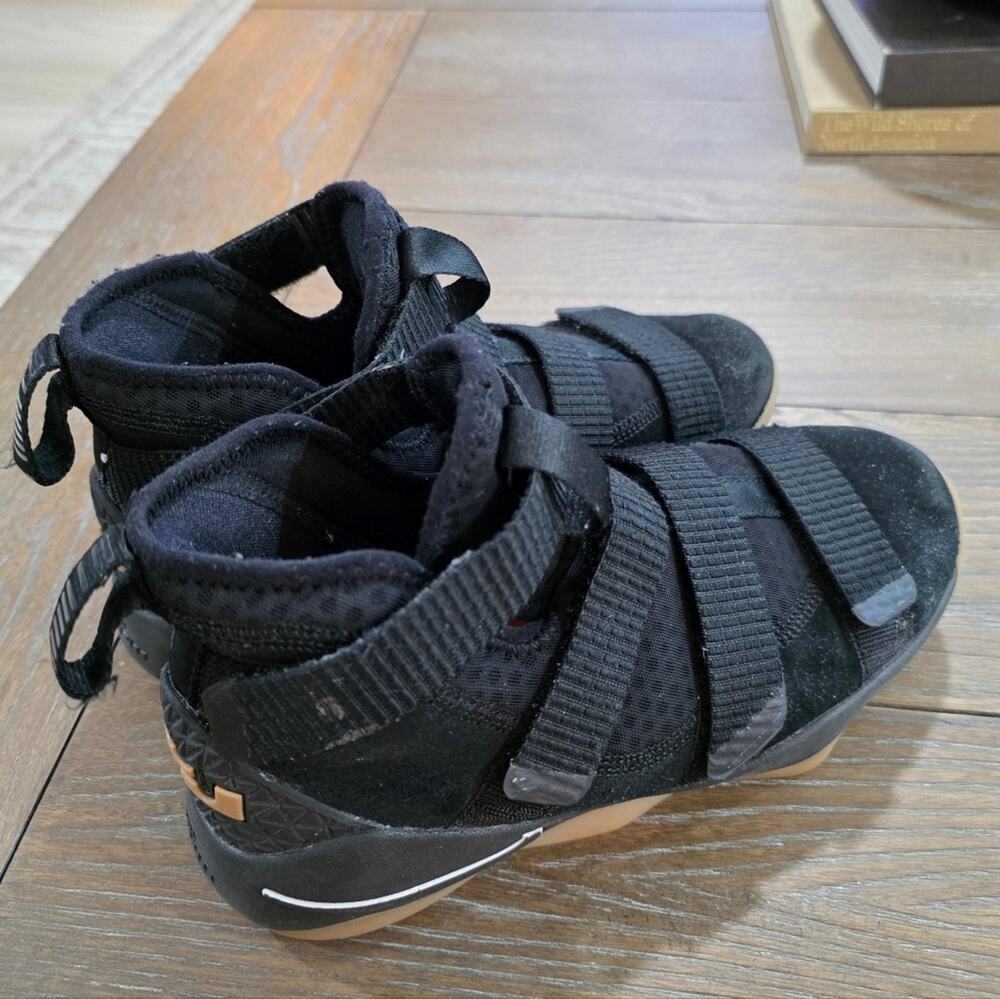 Nike LeBron Soldier 11 "Black Gum" Sneakers, Youth Size 5, Women's Size 6.5